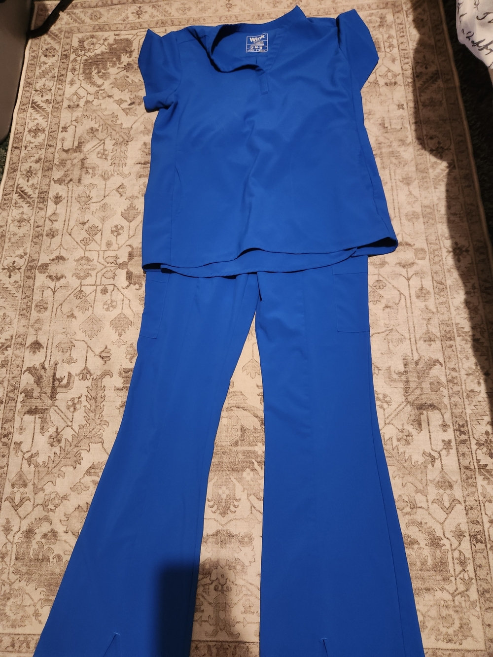 Wink Royal Blue Boot Cut Scrub Pants